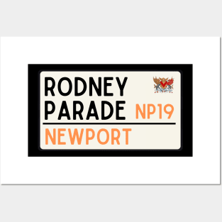 Newport, Rodney Parade road sign Posters and Art